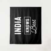 Indien Personalisierter Name Geburtstagsgeschenk Wandteppich (Vorderseite)