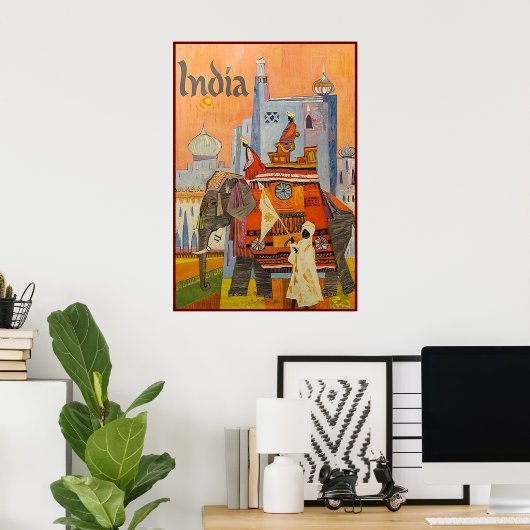 Indien Poster (Heimbüro)