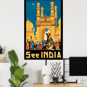 Indien Poster (Heimbüro)