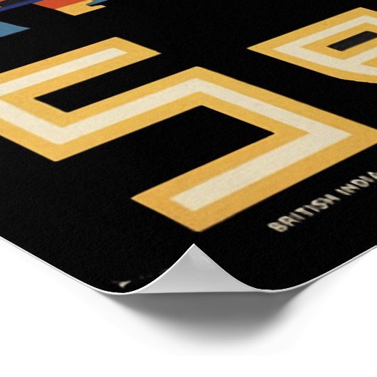 Indien Poster (Ecke)