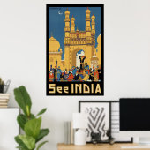 Indien Poster (Heimbüro)