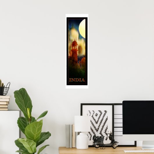 Indien Poster (Heimbüro)