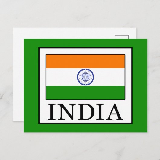 Indien Postkarte (Vorne/Hinten)