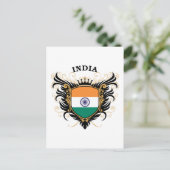 Indien Postkarte (Stehend Vorderseite)