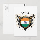 Indien Postkarte (Vorne/Hinten)