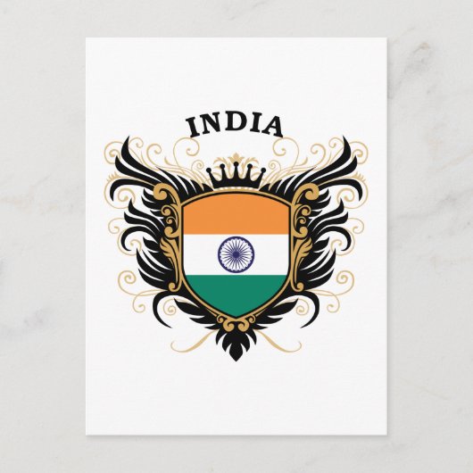 Indien Postkarte (Vorderseite)
