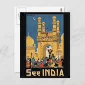 Indien Postkarte (Vorne/Hinten)