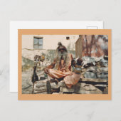 Indien, Postkarte (Vorne/Hinten)