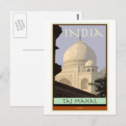 Indien Postkarte (Vorne/Hinten)