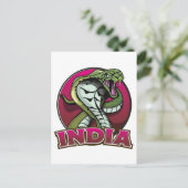 Indien Postkarte (Stehend Vorderseite)