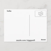 Indien Postkarte (Rückseite)
