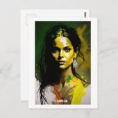 Indien Postkarte - Welt der Frauen-Sammlung (Vorne/Hinten)