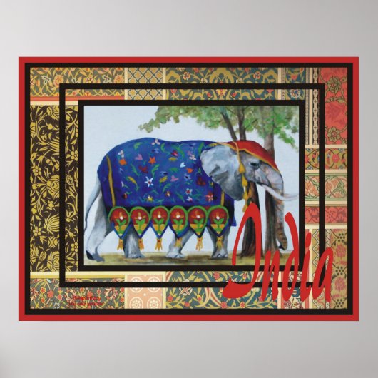Indien Print #2 Poster (Vorne)