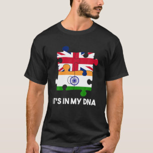 Indien Proud Flag Day Hindi Puzzle Ashoka Chakra U T-Shirt