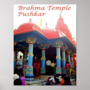 Indien - Puschkar - Brahma-Tempel - Poster