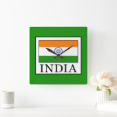 Indien Quadratische Wanduhr (Zuhause)