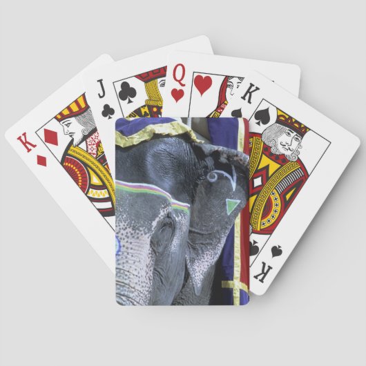 Indien, Rajasthan, Jaipur. Amber Fort. Spielkarten (Rückseite)