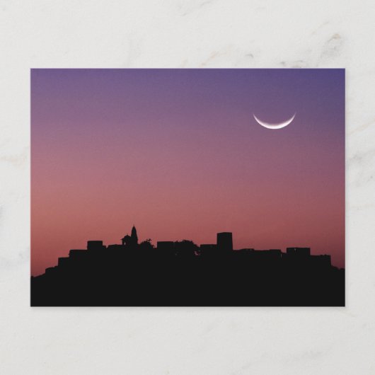 Indien, Rajasthan, Jaipur. Ein Halbmond Postkarte (Vorderseite)