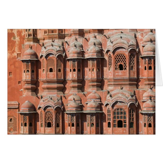 INDIEN, Rajasthan, Jaipur: Hawa Mahal (Palast des  (Vorderseite (Horizontal))
