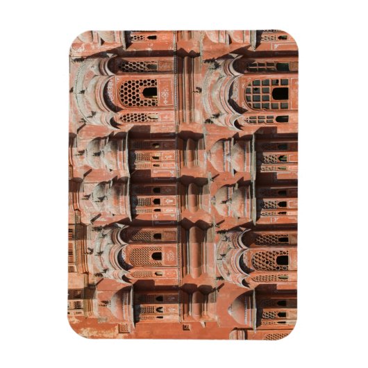 INDIEN, Rajasthan, Jaipur: Hawa Mahal (Palast des Magnet (Vertikal)