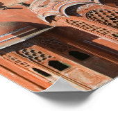 INDIEN, Rajasthan, Jaipur: Hawa Mahal (Palast des  Poster (Ecke)