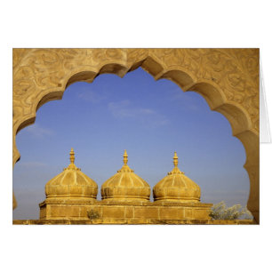 Indien, Rajasthan, Jaisalmer. Sandsteinkuppel