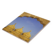 Indien, Rajasthan, Jaisalmer. Sandsteinkuppen Fliese (Seite)