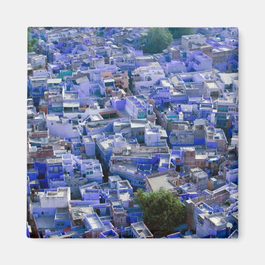 INDIEN, Rajasthan, Jodhpur: Blaue Stadt Jodhpur Magnet (Vorne)