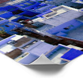 INDIEN, Rajasthan, Jodhpur: Blaue Stadt Jodhpur Poster (Ecke)