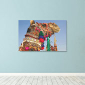 INDIEN, Rajasthan, Pushkar: PUSHKAR CAMEL FAIR, Leinwanddruck (Insitu (Holzboden))