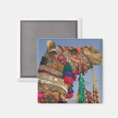 INDIEN, Rajasthan, Pushkar: PUSHKAR CAMEL FAIR, Magnet (Vorderseite/Rückseite)