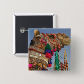 INDIEN, Rajasthan, Pushkar: PUSHKAR KAMELMESSEN, Button (Vorne & Hinten)