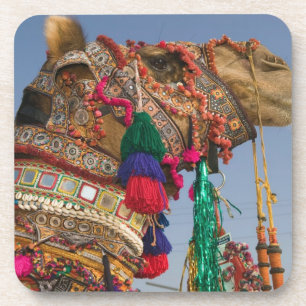 INDIEN, Rajasthan, Pushkar: PUSHKAR KAMELMESSEN, Untersetzer