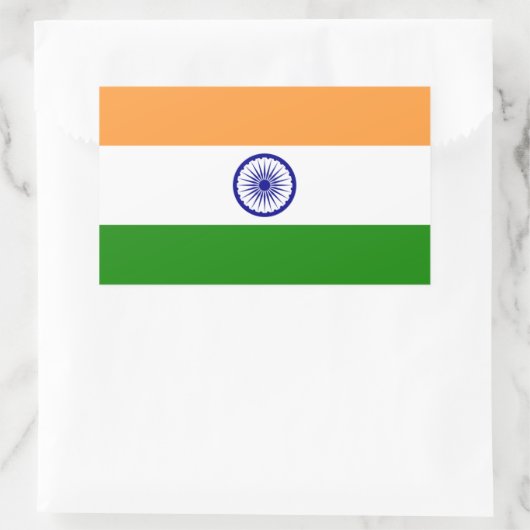 Indien Rechteckiger Aufkleber (Tasche)