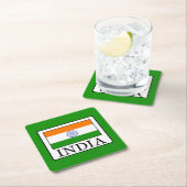 Indien Rechteckiger Pappuntersetzer (Vor Ort)