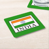 Indien Rechteckiger Pappuntersetzer (angewinkelt)