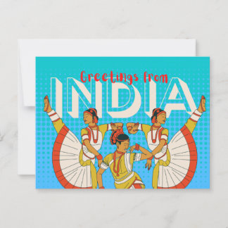 Indien Reise Postkarte