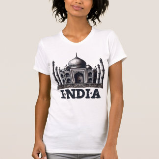 Indien Reisedesign mit ikonischen Sehenswürdigkeit T-Shirt