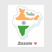 Indien Reisen Vinyl Sticker (Blatt)