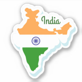 Indien Reisen Vinyl Sticker