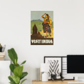 Indien Reiseplakat Druck Indische Kunst Poster (Heimbüro)