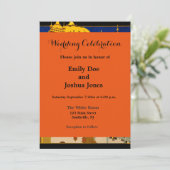 Indien Reiseplakat indische Vintage Kunst Einladung (Stehend Vorderseite)