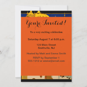 Indien Reiseplakat indische Vintage Kunst Einladung