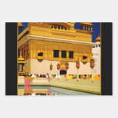 Indien Reiseplakat indische Vintage Kunst Geschenkpapier Set (Vorderseite)