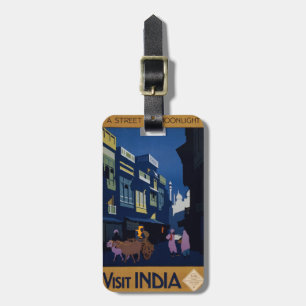 Indien-Reiseplakat individuelle Gepäckanhänger