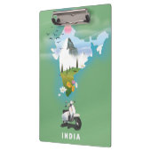 Indien Reiseplakat Klemmbrett (Links)