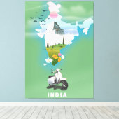 Indien Reiseplakat Leinwanddruck (Insitu (Holzboden))