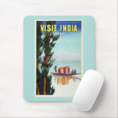 Indien Reiseplakat-Mauspad Mousepad (Mit Mouse)