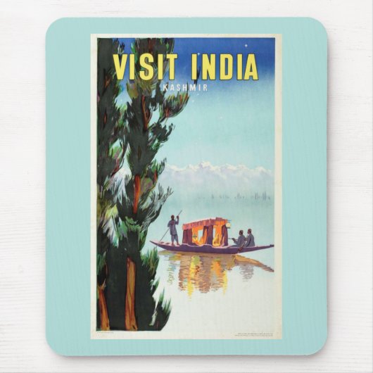 Indien Reiseplakat-Mauspad Mousepad (Vorne)