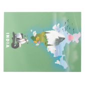 Indien Reiseplakat Notizblock (Vorderseite)